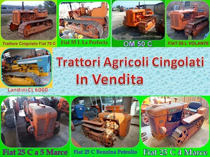 Trattori Agricoli Cingolati in Blocco per Chiusura Magazzino