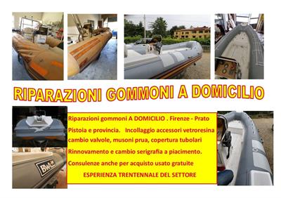 Riparazione gommoni a domicilio Firenze e zona Toscana
