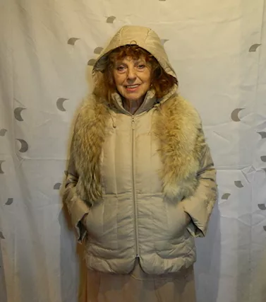 Piumino con cappuccio donna L