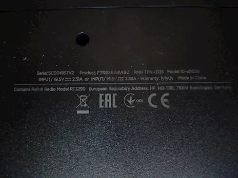 Notebook HP 10-E002SL non funzionante completo Hewlett, colore Nero - Foto 6