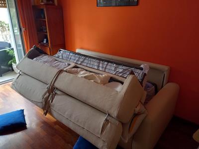 Divano Poltrone sofà, color crema, come nuovo - Foto 4
