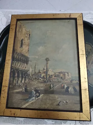 Antica stampa incorniciata - Foto 2