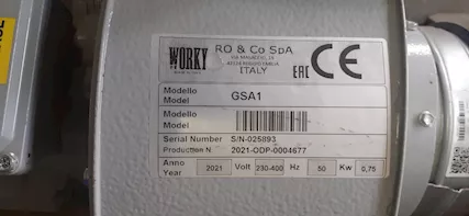Motore per aspirazione gas di scarico per Officina Worki Gsa, marca Worky - Foto 5