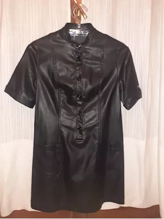 Vestito / Vestitino Donna in Ecopelle Miss Miss Made in Ital