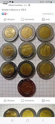55 monete vecchio conio Italia
