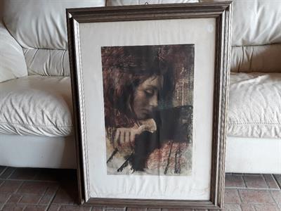 Litografia a colori artista: Pietro Annigoni
