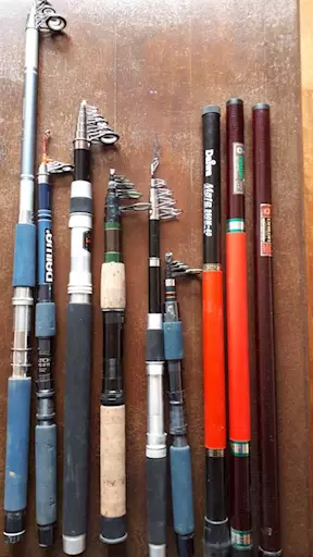 Canne da pesca assortite