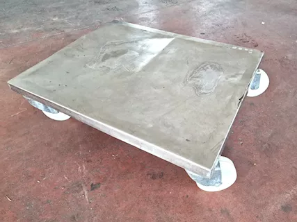 Base inox carrellata usata