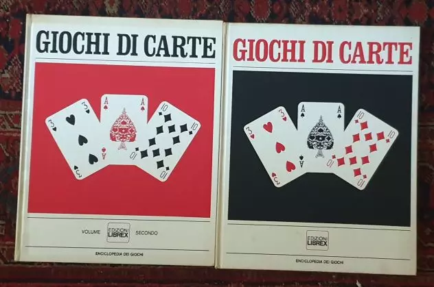 Giochi di carte voll. 1-2 Edizioni Librex 1969, ottimo stato