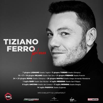 2 biglietti concerto Tiziano Ferro Milano San Siro 15 giugno