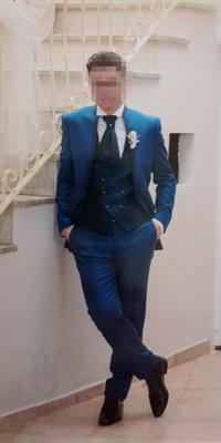 Vestito sposo Carlo Pignatelli blu taglia 50