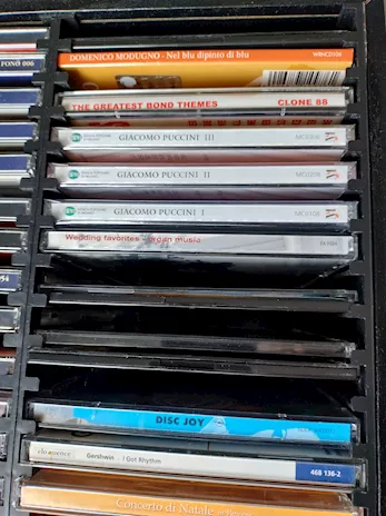 CD Musica Classica vintage e contenitore, in legno - Foto 3