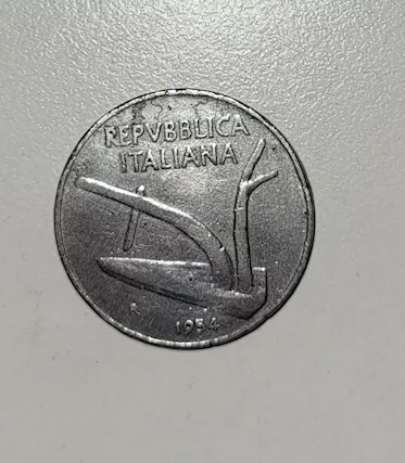 Moneta 10 lire del 1954 - Foto 2