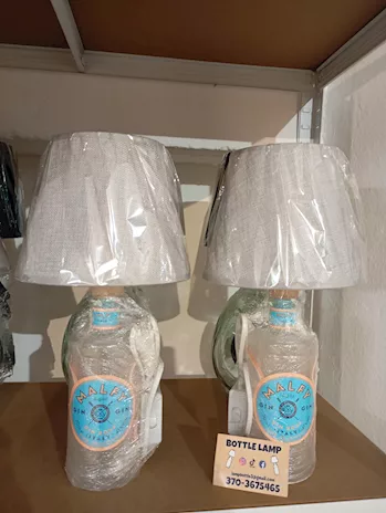 Bottle Lamp Malfy rose