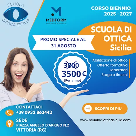 Diventi ottico in due anni con Scuola di Ottica Sicilia