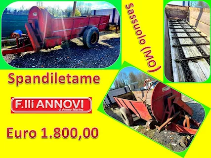 Rimorchio Spandiletame F.lli Annovi