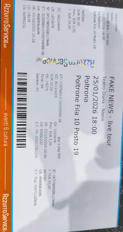 4 biglietti spettacolo Siani - Foto 4