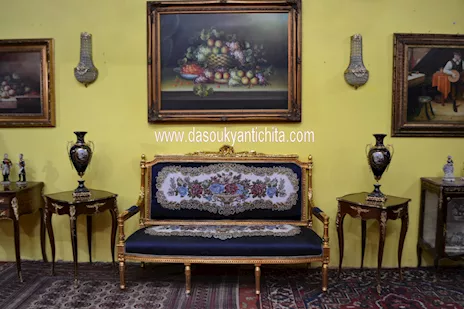 Coppia di tavolini gueridon da centro stile Napoleone III