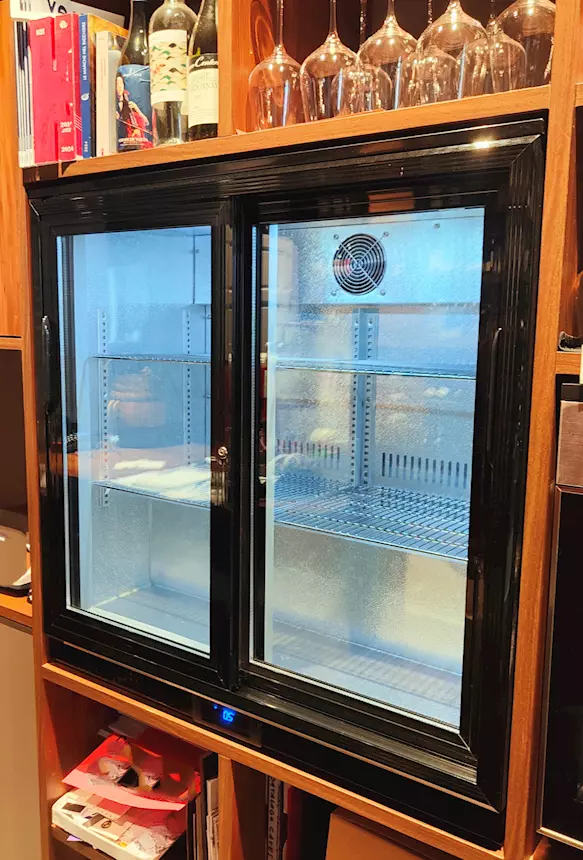 Vetrinetta frigo da banco/retrobanco 900x520x900, colore nero, in ottime condizioni - Foto 3