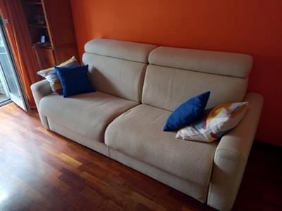 Divano Poltrone sofà, color crema, come nuovo - Anteprima 1