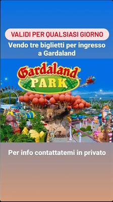 3 Biglietti Gardaland