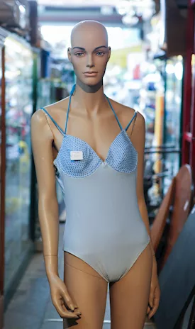 Costume da Bagno Intero Azzurro Chiaro - 24472, colore blu - Anteprima 2