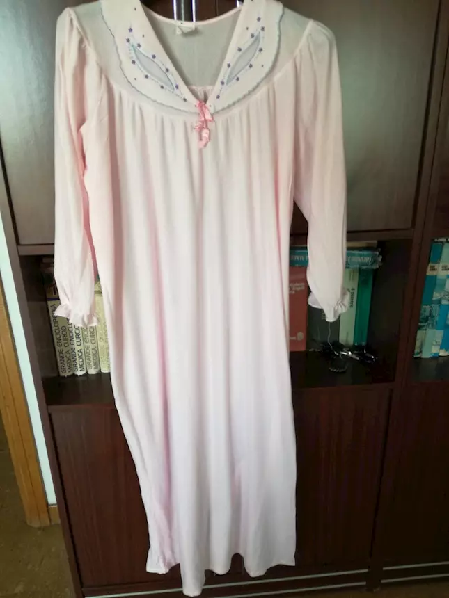 Foto 4 Camicia da notte in raso, colore rosa, taglia 52
