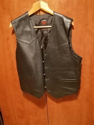 Gilet in pelle XL