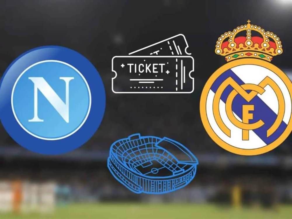 2 Biglietti Napoli Real Madrid Dist. Super 1 Intero + 1 UNDER 14