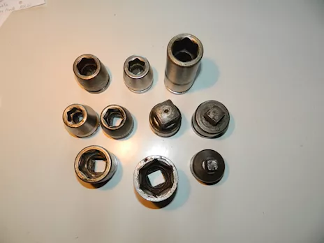 Chiavi a bussola usate rinforzate per attrezzo pneumatico