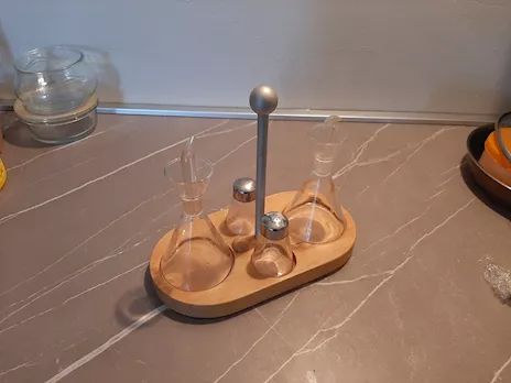 Set olio, aceto + sale e pepe