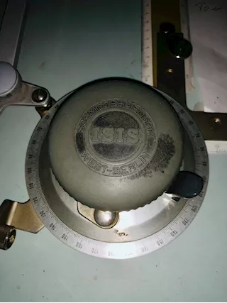 Tavolo da disegno con tecnigrafo vintage, tipo professionale - Foto 3