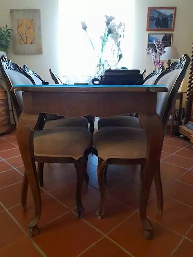 MOBILE PRIMI 900+TAVOLO, 6 SEDIE E DIVANO