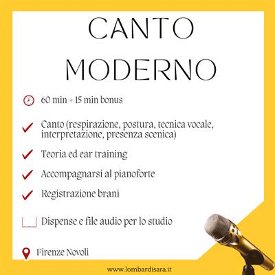 Lezioni di canto moderno e pianoforte per cantanti