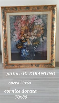 Quadri su tela ad olio con cornice e vetro