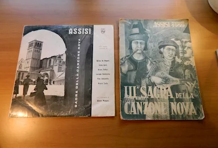 Vinile + spartito Sagra Della Canzone Nova, Assisi 1959