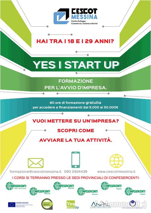 Yes I Startup per giovani iscritti a Garanzia Giovani