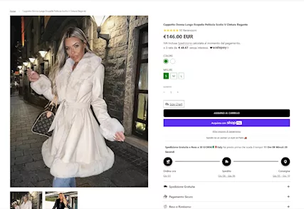 Cappotto Donna nuovo con Ancora il Cartellino