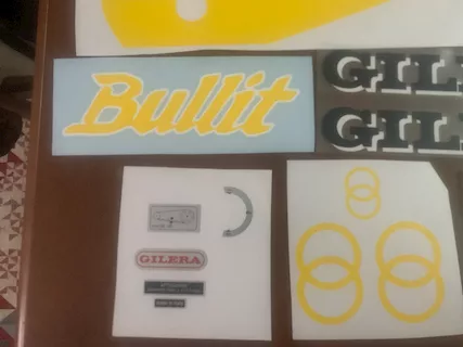 Gilera bullit 1 serie giallo e nero kit adesivi nuovi - Foto 6