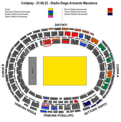 Biglietto Coldplay 21/06/2023
