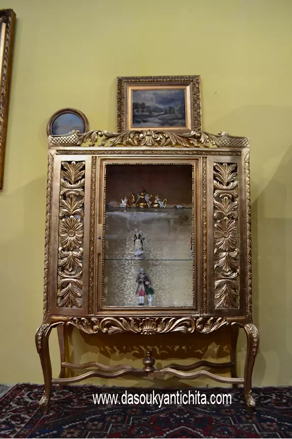 Cristalliera dorata stile barocco Luigi XV - Foto 8