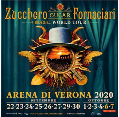 2 biglietti concerto Zucchero Verona 25 aprile 2022