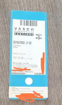 2 biglietti concerto vasco Roma