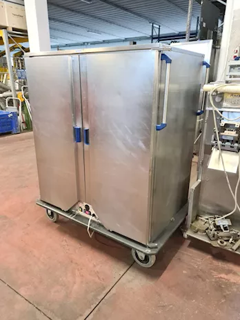 Carrello inox riscaldato per banchetti usato