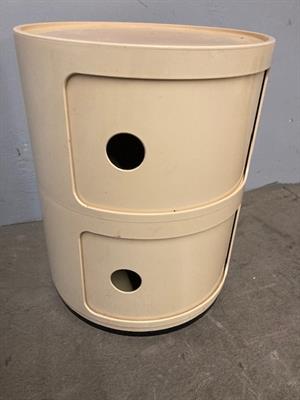 Comodino Kartell anni 70 design Anna castelli . Due moduli