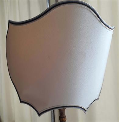 Lampada scolpita piantana antica, fregio, in legno - Foto 5