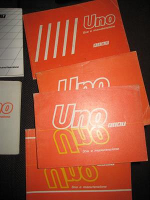 Libretti Uso e Manutenzione Fiat uno