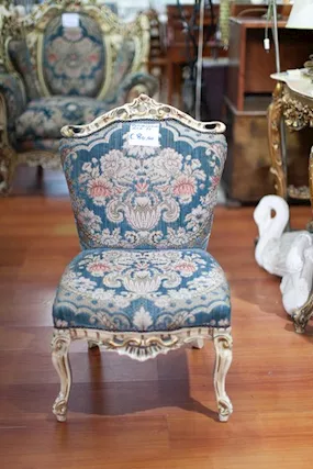 Poltroncina Vintage Laccata Avorio - 24411