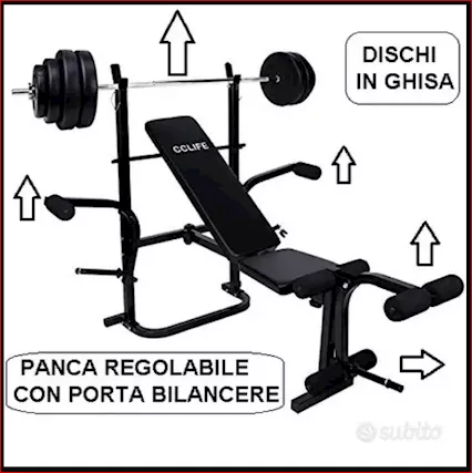 Panca + Bilancieri + Sacco boxe