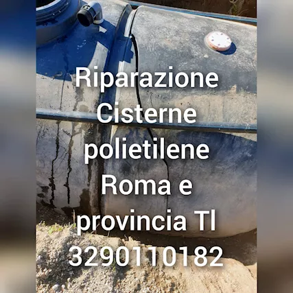 Riparazione serbatoi cisterna, polietilene